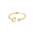 Bague personnalisable - Modèle "Initiale"