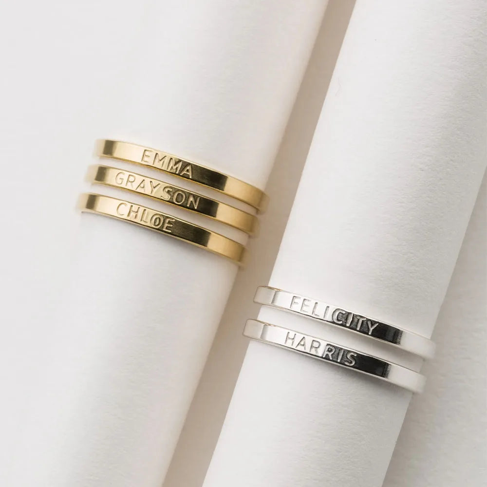 Bague Gravée – Modèle “Élégance”