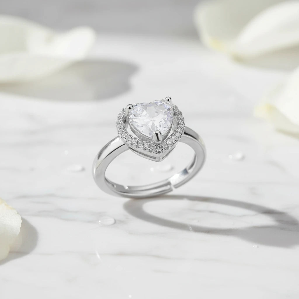 Bague - Modèle « Cœur de pierre »