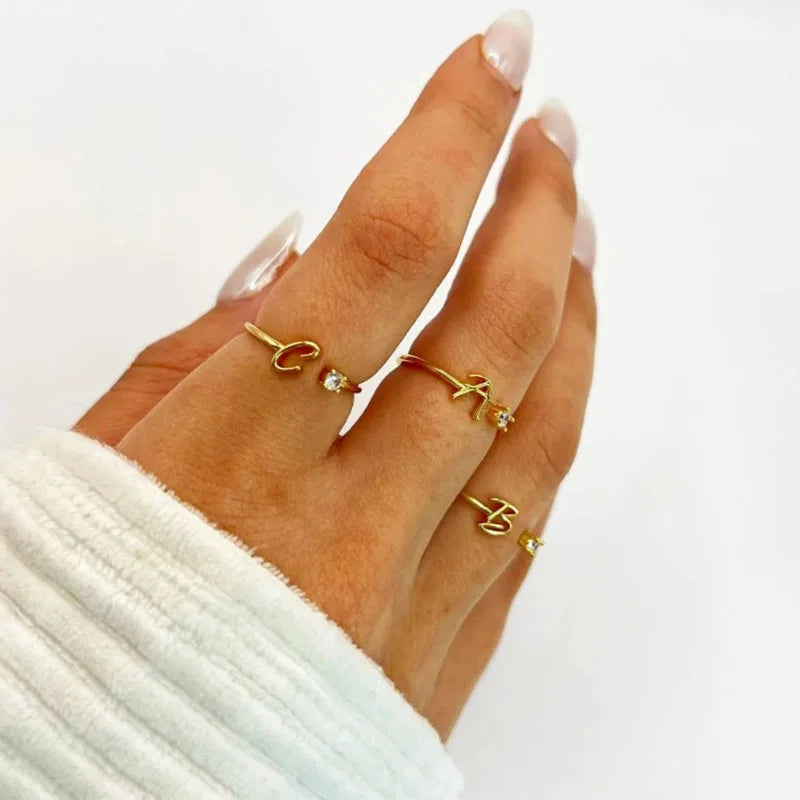 Bague personnalisable - Modèle "Initiale"
