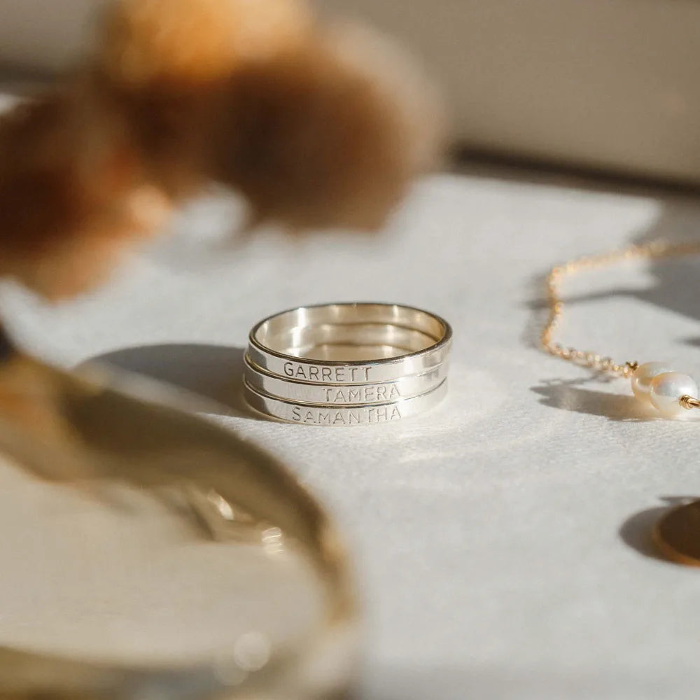 Bague Gravée – Modèle “Élégance”